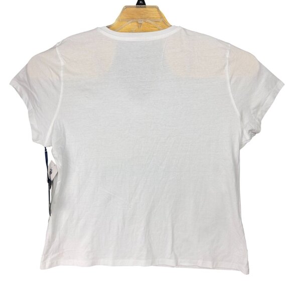 U.S. Polo Assn. Pride V-Neck T-Shirt 3XL White 100% Cotton Short Sleeve - Picture 2 of 8